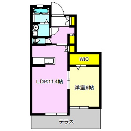 プランドールアネックスの物件間取画像